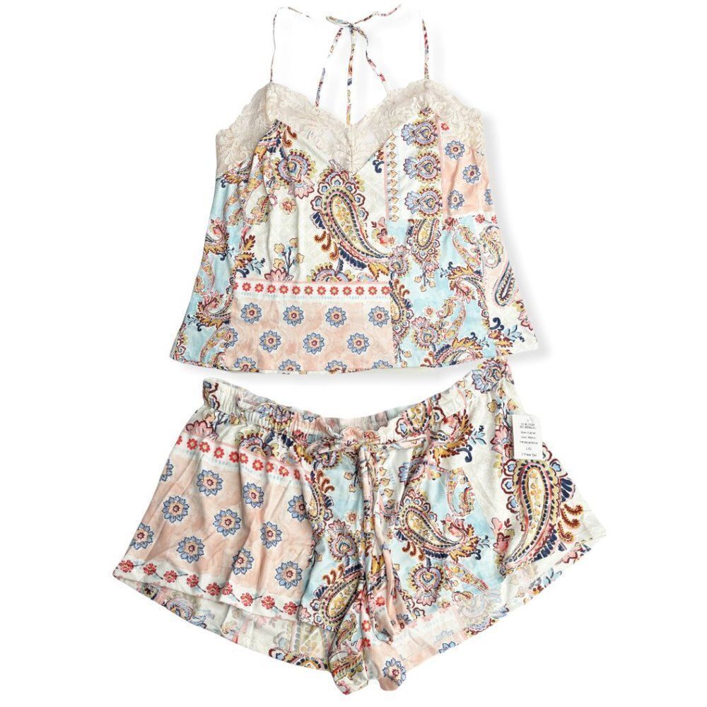 IN BLOOM BY JONQUIL Tangelle Paisley Print Cami & Shorts 2-Piece Pajama … 